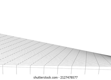 abstract futuristic architecture 
vector 3d illustration