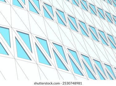 Abstractas Vector de arquitectura futurista Ilustración 3D