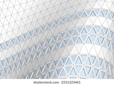 Abstractas Vector de arquitectura futurista Ilustración 3D