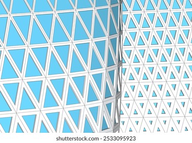 Abstractas Vector de arquitectura futurista Ilustración 3D