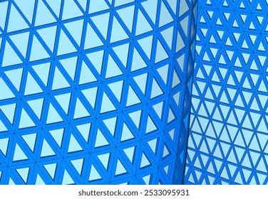 Abstract futuristic architecture vector 3d illustration