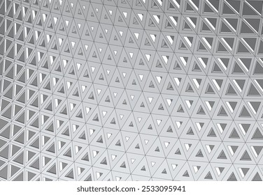 Abstract futuristic architecture vector 3d illustration