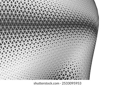 Abstract futuristic architecture vector 3d illustration