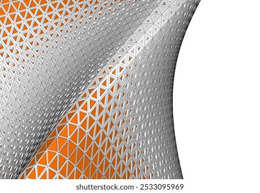Abstract futuristic architecture vector 3d illustration
