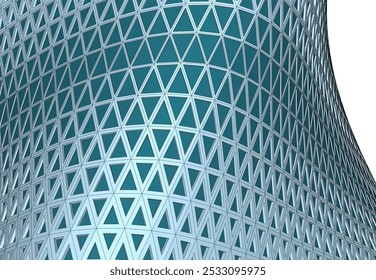Abstract futuristic architecture vector 3d illustration
