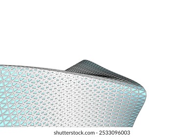 Abstract futuristic architecture vector 3d illustration