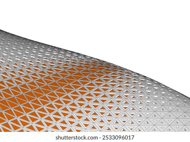 Abstract futuristic architecture vector 3d illustration