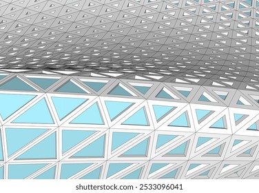 Abstractas Vector de arquitectura futurista Ilustración 3D