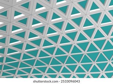 Abstract futuristic architecture vector 3d illustration
