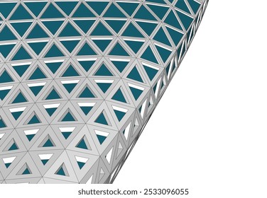 Abstractas Vector de arquitectura futurista Ilustración 3D