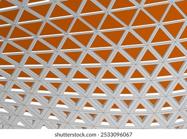 Abstract futuristic architecture vector 3d illustration