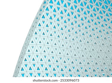 Abstractas Vector de arquitectura futurista Ilustración 3D
