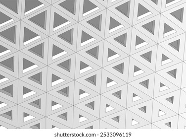 Ilustração 3d abstrata do vetor da arquitetura futurista