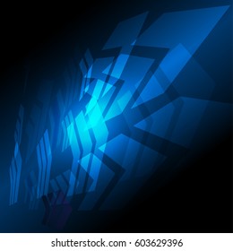 Abstract futuristic arrows concept