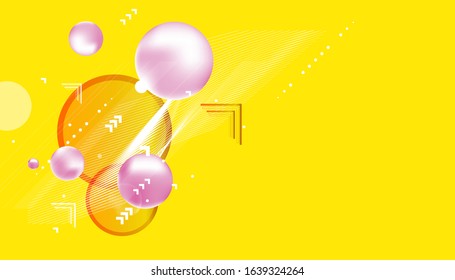 Abstract futuristic background 3d colorful balls. Vector illustration pearls gentle pastel shades