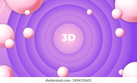 Abstrakter futuristischer Hintergrund und 3D-Darstellung einer modernen abstrakten Skulptur