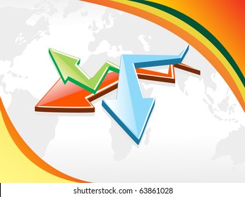 abstract futuristic background with arrowhead