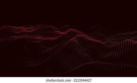 Abstract futuristic background. Big data visualization. Network connection. Data transfer. 3d rendering. Technology background vector. Vector illustration.