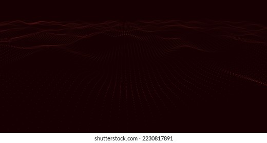 Abstract futuristic background. Big data visualization. Network connection. Data transfer. 3d rendering. Technology background vector. Vector illustration.