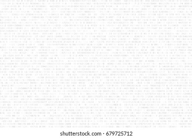 Abstract futuristic background from a black binary code on a white background. Web programming in design. Modern technologies. Vector illustration