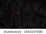 Abstract futuristic background black polygon vector design with red light line. Dark triangle composition technology modern concept for use element cover, banner, poster, web, brochure, flyer