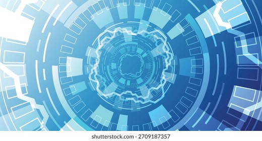 Abstractas fondo futurista. Círculos concéntricos. Elementos circulares giratorios. Gráficos en espiral.