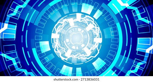 Abstractas fondo futurista. Círculos concéntricos. Elementos circulares giratorios. Gráficos en espiral