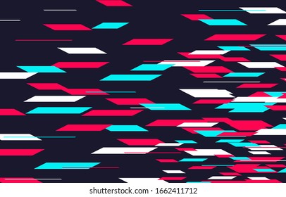 Abstract futuristic background, cover, pattern, wallpaper, banner. Technology, motion design banner. Social media concept. Vector illustration. EPS 10