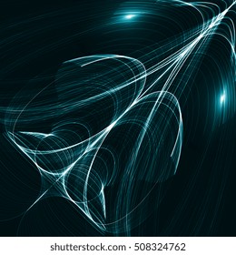 Abstract futuristic background, dark art illustration 