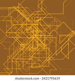 Abstract futuristic background, dots and lines. Technology background. Abstract metro diagram. Digital geometric background. Colorful polygonal space. 3D vector illustration