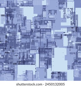 Abstract futuristic background, dots and lines. Technology background. Abstract electronic circuit board. Digital geometric background. Colorful polygonal space. 3D vector illustration