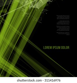 Abstract futuristic background with dots and lines. Vector illustration.