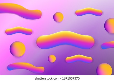 Abstract futuristic background, dynamic fluid shapes composition, minimal. Vector illustration, template graphic design.