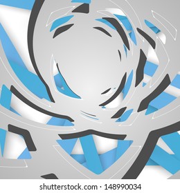 Abstract futuristic background, dynamic illustration.