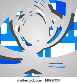 Abstract futuristic background, dynamic illustration.