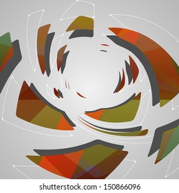 Abstract futuristic background, dynamic illustration.