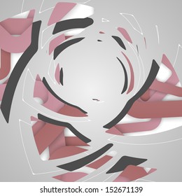 Abstract futuristic background, dynamic illustration.