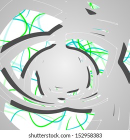 Abstract futuristic background, dynamic illustration.