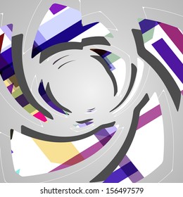 Abstract futuristic background, dynamic illustration.