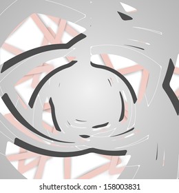 Abstract futuristic background, dynamic illustration.