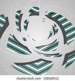 Abstract futuristic background, dynamic illustration.
