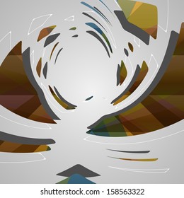 Abstract futuristic background, dynamic illustration.