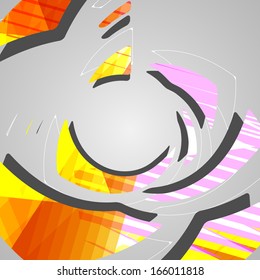 Abstract futuristic background, dynamic illustration.
