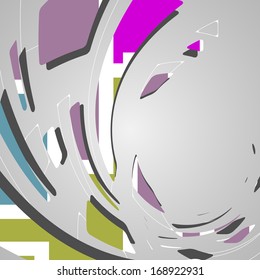 Abstract futuristic background, dynamic illustration.