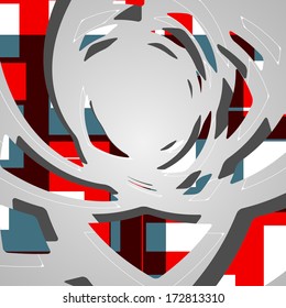 Abstract futuristic background, dynamic illustration.