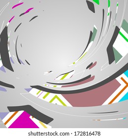 Abstract futuristic background, dynamic illustration.
