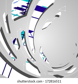 Abstract futuristic background, dynamic illustration.