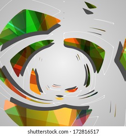 Abstract futuristic background, dynamic illustration.