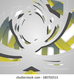 Abstract futuristic background, dynamic illustration.