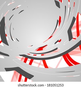 Abstract futuristic background, dynamic illustration.
